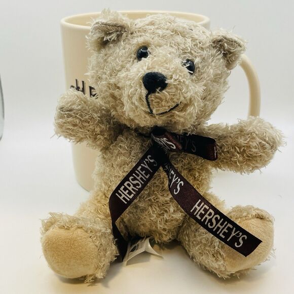 Hershey's Chocolate Jumbo Ceramic Coffee Mug Large 5" Galerie With Teddy Bear - Picture 2 of 9